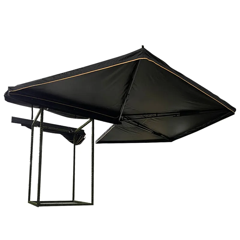 Tenda da campeggio retrattile a forma di ventaglio a 270 gradi tenda da sole laterale tenda da tetto tenda da tetto per escursioni all'aperto