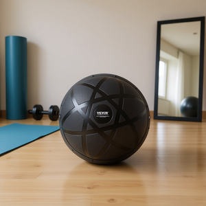 Ballon d'exercice Vevor 23 pouces noir, ballon de stabilité pour yoga, fitness, entraînements à domicile et exercices pour tout le corps - Product Image 2