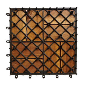 Viet Wood, azulejos modernos para exteriores de madera de Acacia, teca Lisa para jardín, balcón, Patio, cocina, fácil Insta, impermeable, PVC - Product Image 2