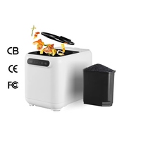 Broyeur de déchets alimentaires électrique automatique 3L en acier inoxydable avec filtre à charbon pour contrôle des odeurs et broyeur d'os, usage domestique