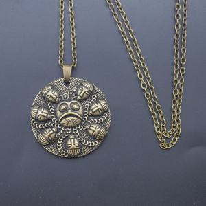 สร้อยคอพระพุทธศาสนาแบบวินเทจ จี้พระโอคมา เครื่องรางพระพุทธเจ้า เครื่องประดับสำหรับผู้ชาย - Product Image 5