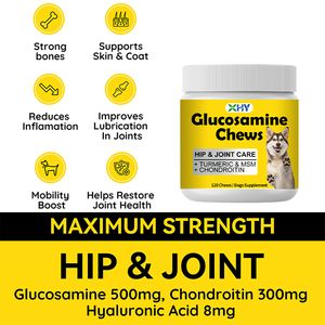 Tabletas Masticables para Mascotas OEM XHY para el Alivio del Dolor Articular, Suplemento de Glucosamina HCL para Cadera en Perros, 3G/unidad - Product Image 5