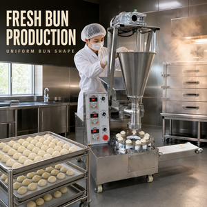 Machine automatique à vapeur pour la fabrication de petits pains farcis 110v, Dim Sum, Dimsum, <span class=keywords><strong>Momo</strong></span>, Xiaolongbao, Baozi, Xiao Long Bao, machine à farcir pour hôtel - Product Image 5