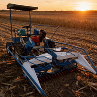 Moissonneuse-batteuse multifonctionnelle compacte pour le maïs, le blé et le riz