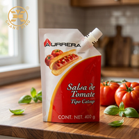 Pochette souple personnalisée avec bec verseur pour mayonnaise, ketchup, sauces – Emballage refermable à presser