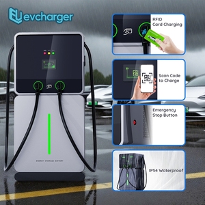 Estación de Carga Solar para Exteriores de 60kW CCS GB/T, Banco de Energía de Carga Rápida CC para Vehículos Eléctricos - Product Image 1