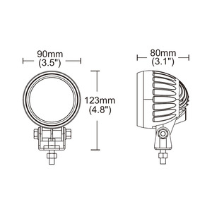 DC 12-80V chariot élévateur bleu flèche Spot Light voyant d'avertissement de sécurité YL-620 - Product Image 5