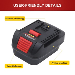 Adaptador de Batería para Herramientas <span class=keywords><strong>Bosch</strong></span> de 18 V, Adaptador DM18BS para Convertir Baterías de Iones de Litio de 18 V de <span class=keywords><strong>DeWalt</strong></span> y <span class=keywords><strong>Milwaukee</strong></span> a Herramientas Eléctricas <span class=keywords><strong>Bosch</strong></span> - Product Image 4