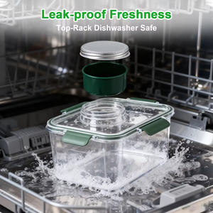 Nouvelle boîte à salade portable Chinagama pour l'extérieur, avec compartiment intégré, pot à salade amélioré, anti-fuite, grande capacité - Product Image 4