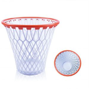 Cubo de basura de baloncesto redondo y naranja con diseño de patente exclusiva logotipo personalizado cesta de papel de oficina aceptable - Product Image 1