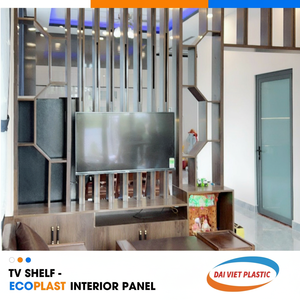 Panneau intérieur SPC résistance aux moisissures résistant aux termites étagère TV Vietnam principale usine de fabrication - Product Image 1