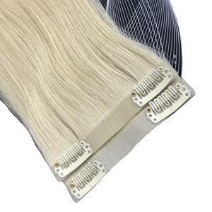 คลิปต่อผม PU สีตรงสำหรับผมมนุษย์14-30นิ้วผม100% ต่อแบบคลิปไร้รอยต่อ8ชิ้นสำหรับผู้หญิง - Product Image 3