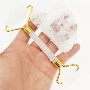 Set de Masajeador Facial Jade Roller Gua Sha con Función Musical, Herramienta Portátil de Cuarzo Rosa y Cristal para Lifting Facial - Product Image 4