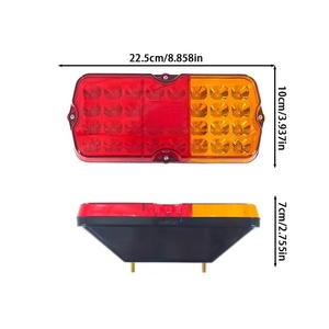 Feu arrière électrique 12V à LED bicolore, clignotant, accessoire de véhicule, type ouvert, très vendu - Product Image 1