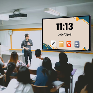 หน้าจอไวท์บอร์ดดิจิทัลแบบอินเทอร์แอคทีฟ 4K ขนาด 65 นิ้ว 75 นิ้ว 86 นิ้ว 98 นิ้ว สมาร์ทบอร์ด หน้าจอสั<span class=keywords><strong>ม</strong></span>ผัสแบบอินเทอร์แอคทีฟ ออลอินวัน แผงแบบแบน แผง AI - Product Image 2