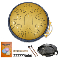 Factory Offer Manufacture OEM 14inch 15Note Steel Tongue Drum Handpan C Major CN GUA