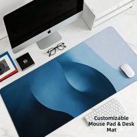 Grand tapis de bureau gaming 800 x 500 mm, imperméable, en tissu lisse, antidérapant, avec base en caoutchouc, pour ordinateur portable et souris, prêt à être expédié