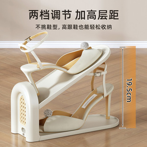 Wicker <b>Shoe</b> <b>Rack</b> Foldable Movable Rectangle Standing Type Imitation Rattan Weaving <b>Shoe</b> Organizer <b>Storage</b> Shelf - Product Image 4