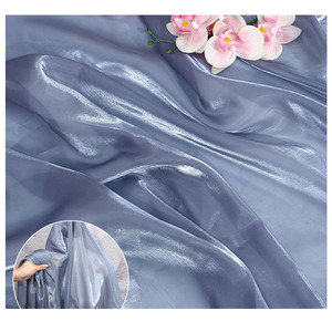Jupe élégante en tissu organza robe de mariée en fil à paillettes vêtements pour enfants tissu en satin de cristal 100% soie pour robe - Product Image 3