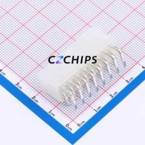 HC-5557-4.2-2x8AW Wire-to-Board Pin Header Bent Lead Through Hole,P=4.2mm 2x8P 4.2mm Right Angle Insert Mini-Fit (MX 4.2) - Product Image 2