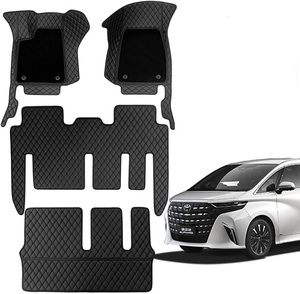 พรมปูพื้นรถยนต์ 3 ชิ้น แบบกันน้ำ หนังคุณภาพสูง ป้องกันการลื่น สำหรับ Alphard 3D Luxury  รุ่นปรับแต่งพิเศษ สำหรับ Carnival/<span class=keywords><strong>Civic</strong></span> ชุดเต็มแบบ Universal - Product Image 1