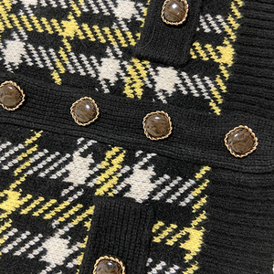 Maglione Vintage da Donna, <span class=keywords><strong>Cardigan</strong></span> Corto <span class=keywords><strong>con</strong></span> Bottoni di Perle, Abbigliamento a Righe a Maniche Lunghe, Personalizzabile - Product Image 3