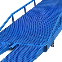 Rampe de chargement portable en acier avec rails latéraux pour déchargement de conteneurs DCQ-12