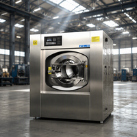 Tong Yang 50kg Fully Automatic Washer Extractor Stainless Steel Housing Steam Cleaning Three Phase Commercial Use