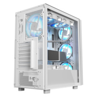 SAMA ABS plastique PVC maille boîtier d'ordinateur de bureau verre trempé boîtier PC OEM ODM ordinateur PC de jeu