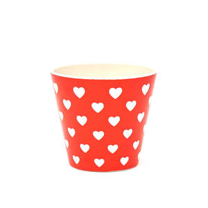 Tazza da Espresso 90 Ml con Motivo a Cuori, Tazza da Caffè in Ceramica - Product Image 1