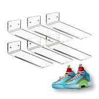 Présentoir mural pour chaussures Crocs, présentoir de vente au détail, présentoir de magasin, présentoir de chaussures flottant en acrylique