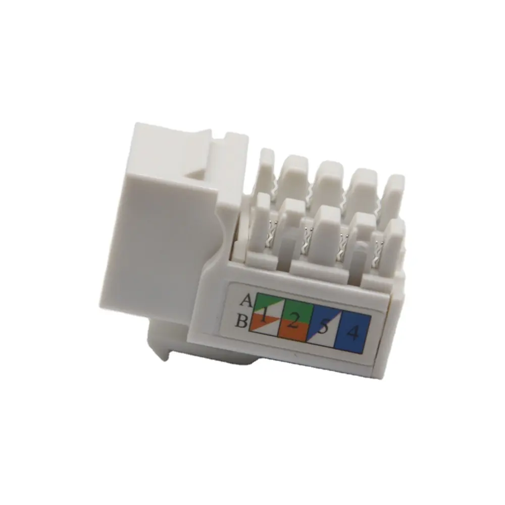 FTPタイプジャックcat8産業用モジュラーアダプター圧着スプリッターrj11rj45オスcat7コネクタネットワークモジュール (通信部品用)