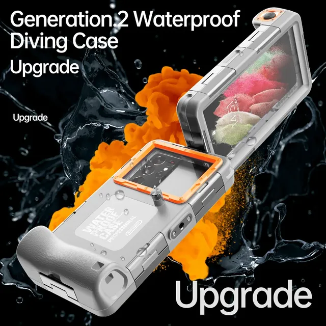 Professional Diving Phone Case for iPhone 16 15 14 13 12 Pro Max Underwater Taking Waterproof Cases Cover for Samsung S25 Huawei