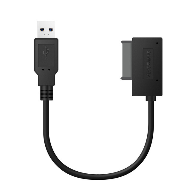 USB 2.0 naar Mini SataII 7+6 13Pin Laptop CD/DVD ROM Adapter