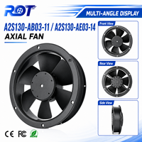 Ventilador Axial AC A2S130-AB03-11 230V 2800RPM, Refrigeración Duradera, Funcionamiento Confiable, Refrigeración Continua