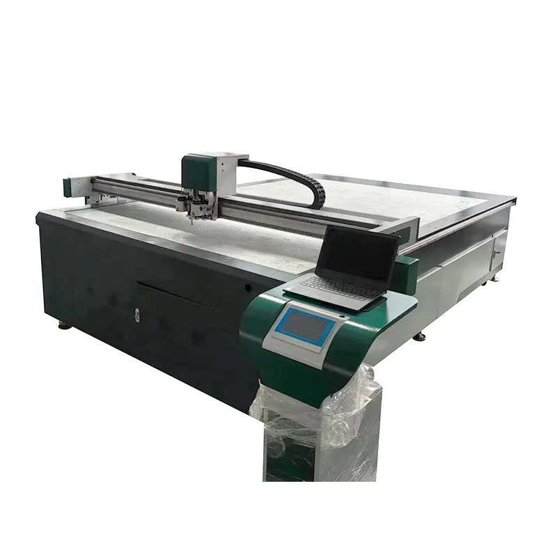 Nhà máy sản xuất hộp sóng kỹ thuật số phẳng cắt Son môi ghi nhãn và hộp carton chết máy cắt CNC với CCD máy ảnh