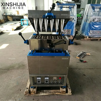 Machine commerciale mini automatique pour la fabrication de cornets de café comestibles, de cornets de glace croustillants et de cornets de gaufres pour snacks