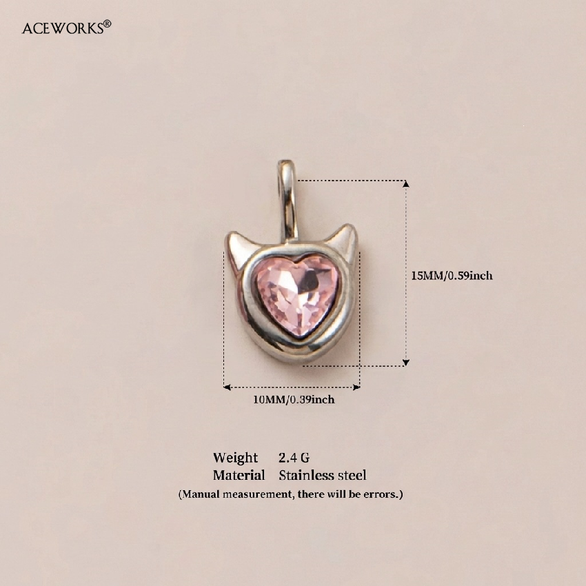 Pink CZ Cat Charm