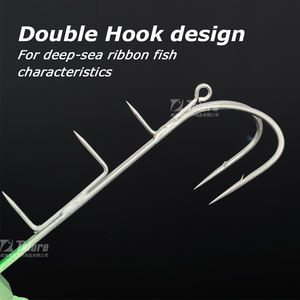 Nouveau produit <span class=keywords><strong>Tenya</strong></span> 100g-500g Tête de jig avec double hameçon Appât métallique lumineux pour la pêche en mer - Product Image 4