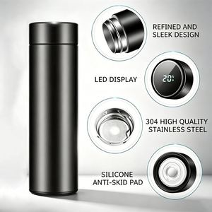 Termos Inteligentes con Pantalla LED de Temperatura, Vasos de Acero Inoxidable, Sets de Regalo para Hidratación Diaria, Precio de Fábrica - Product Image 2