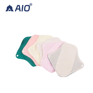 Serviette hygiénique lavable en pur <span class=keywords><strong>coton</strong></span>, 180 mm, <span class=keywords><strong>coton</strong></span> biologique, réutilisable, pour les règles, la leucorrhée et la protection contre les pertes urinaires légères - Product Image 1
