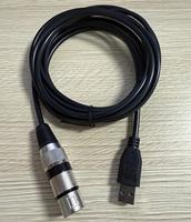 Cable de Extensión Universal USB a XLR Hembra para Micrófono, Adaptador de Audio Profesional para Micrófono de Estudio, Mezclador de Audio y Computadora