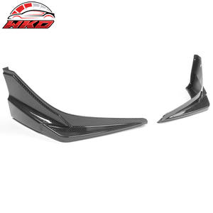 Lèvre de pare-chocs avant compatible avec Honda Civic 2019-2021, style Modulo, impression carbone latérale, pièces auto de haute qualité, kit carrosserie - Product Image 3