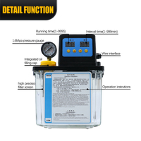 Pompe à huile de lubrification automatique 2L TZ-50/2C-A 50ml/min, huileur électrique 24V 110V 220V avec manomètre pour machine CNC, tour