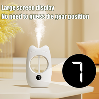 Diffuseur d'huiles essentielles portable personnalisable en forme de chat réglable à 7 niveaux de 50ML pour une utilisation à domicile dans un hôtel Gamme 80 ㎡ à piles