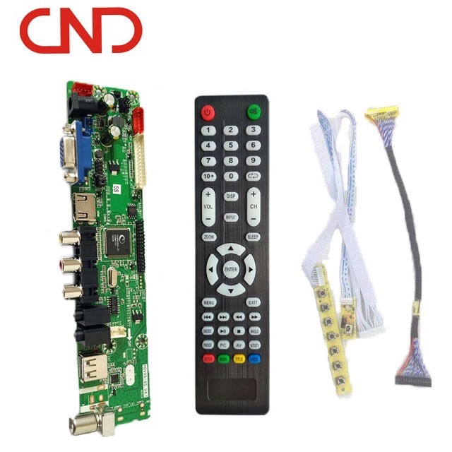 LCD LED Universal TV Spare Parts HDVX9-AS V4.1 4.2 V59 TV Mother Board 1920x1080