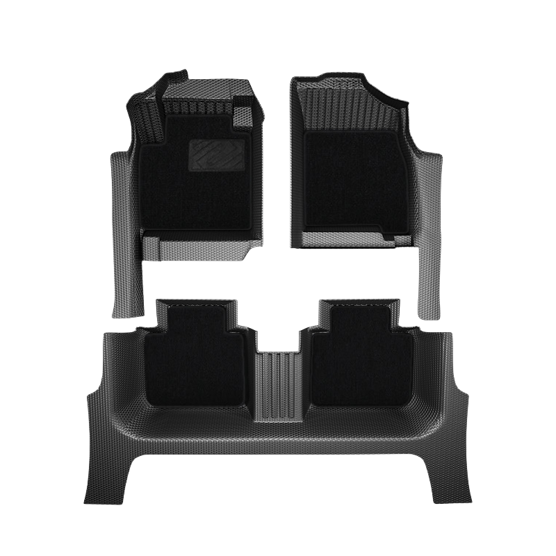 5D à une seule couche + tapis en daim noir