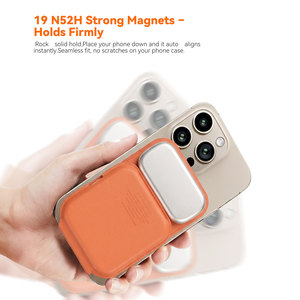 Cargador Inalámbrico Plegable de Cuero 3 en 1, Tamaño de Palma de la Mano, Compatible <span class=keywords><strong>con</strong></span> <span class=keywords><strong>iPhone</strong></span> 17, Apple Watch, <span class=keywords><strong>AirPods</strong></span>, Venta al Por Mayor - Product Image 6
