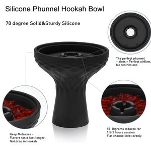 Juego de cuencos para narguile con dispositivo de gestión del calor de aluminio HMD, soporte para estufa de carbón con cabezal de cubierta + cuenco de silicona para narguile Phunnel - Product Image 3