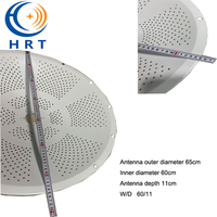 Antenne parabolique hyperbolique en maille moulée sous pression 2*22dBi 1.7-4.2GHz, antenne de station de base 2x2 MIMO 60cm pour routeur WiFi
